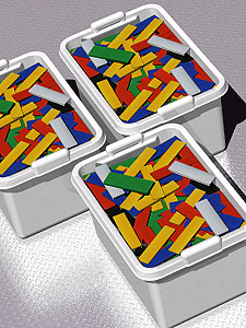 Combibox steun- en stelblokjes