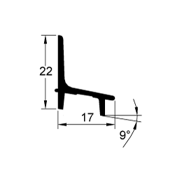 BEGLAZINGSPROFIEL LU-G1