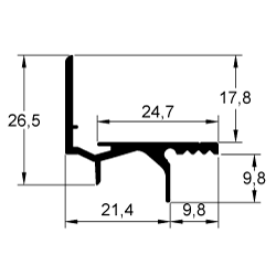 BEGLAZINGSPROFIEL LU-G9D